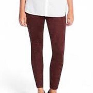 Old Navy Pants Sz3XL High-Waisted Stevie Faux-Suede Ponte-Knit Fall Wear Stretch